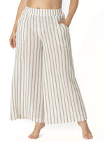 PANTALÓN BOLSILLOS CROCHET RAYAS CRUDO 8178