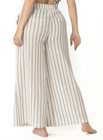 PANTALÓN BOLSILLOS CROCHET RAYAS CRUDO 8178