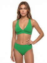 BIKINI SET: COPA REMOVIBLE + PANTY CHEEKY. VERDE INTENSO. 5121 - MARCA SANDORATTO