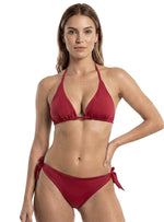 BIKINI SET: TRIÁNGULO + PANTY AMARRE LATERAL. VELVET. 5118