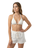 SHORTS EN OJALILLO BORDADO CRUDO 8275