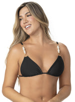 TRIANGULO PERLAS EN RIB NEGRO 7146