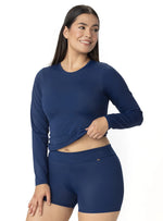 CAMIBUSO MUJER BÁSICO ACUAFIT AZUL COBALTO 7153