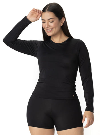 CAMIBUSO MUJER BÁSICO ACUAFIT NEGRO 7153