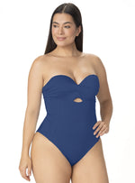 ENTERO STRAPLESS COPA REALCE ENTORCHADO AZUL 1389