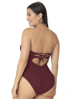 ENTERO STRAPLESS COPA REALCE ENTORCHADO MERLOT 1389