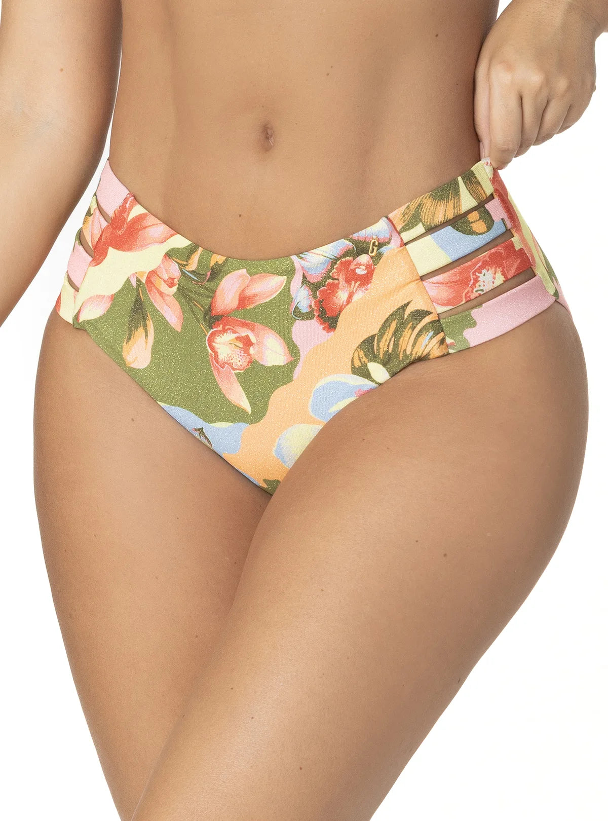 PANTY ALTO CON CORTES LATERALES ESTAMPADO LIORA 3758