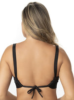 COPA STRAPLESS HERRAJE U EN RIB NEGRO 7145