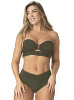 PANTY MEDIO ALTO ESTILO V EN RIB VERDE 3771