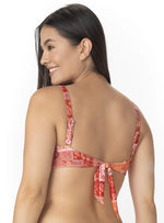 TOP STRAPLESS ENTORCHADO ESTAMPADO SOLNIC. 7135