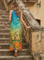 VESTIDO MIDI FRESCO CON ESTAMPADO SELVÁTICO EN CENEFA – 8080