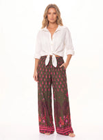 PANTALÓN PALAZZO ESTAMPADO AMAZONICO EN VISCOSA 8075