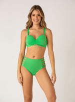 Copa Realce Strapless con drapeado 7093 Verde Vibrante
