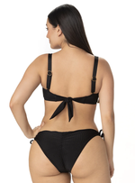 PANTY LATERAL AJUSTABLE EN RIB NEGRO 3776