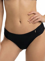 PANTY CLÁSICO DRAPEADO NEGRO 3783