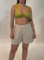 SHORTS 2 BOLSILLOS LINO SEMILLA 8147 MARFIL