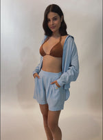 CAMISA OVERSIZE LINO 8153 AZUL