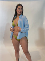 TOP TRIÁNGULO CON ESFERAS Y CHAQUIRAS 7124 PISTACHO