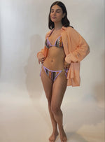 CAMISA OVERSIZE LINO 8153 MANDARINA