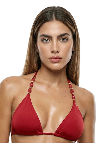 TOP TRIÁNGULO COPA REMOVIBLE ROJO ESCARLATA 7168