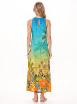 VESTIDO MIDI FRESCO CON ESTAMPADO SELVÁTICO EN CENEFA – 8080