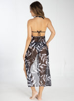 Vestido Largo con copas triangulares en malla con elongacion 830 RoseMary