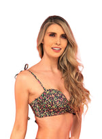 copa baño estampado con pompones 2319 salvaje