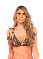 Top Triangulo Con Pompones 2331 salvaje