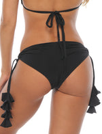 Panty Con Chapolas 3168 Negro