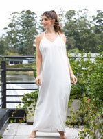 Vestido largo Con Tunel 827 marfil