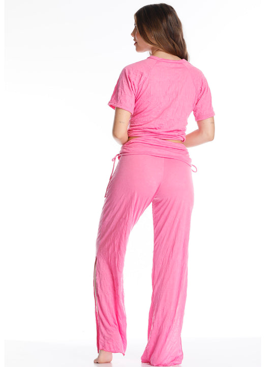 605 pantalon camiseta rosado