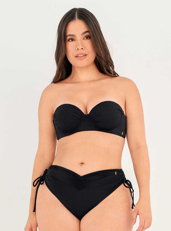 Copa Strapless Drapeado 7111 - Negro