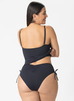 TANKINI TOP CON COPA REALCE IDEAL PARA ACUAFIT- NEGRO- 7131