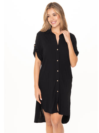 Bluson Camisero 8058 Con Charretera - Negro