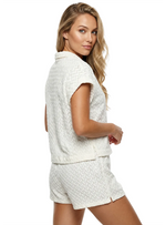 SHORTS EN CROCHET MARFIL 8303