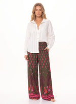 PANTALÓN PALAZZO ESTAMPADO AMAZONICO EN VISCOSA 8075