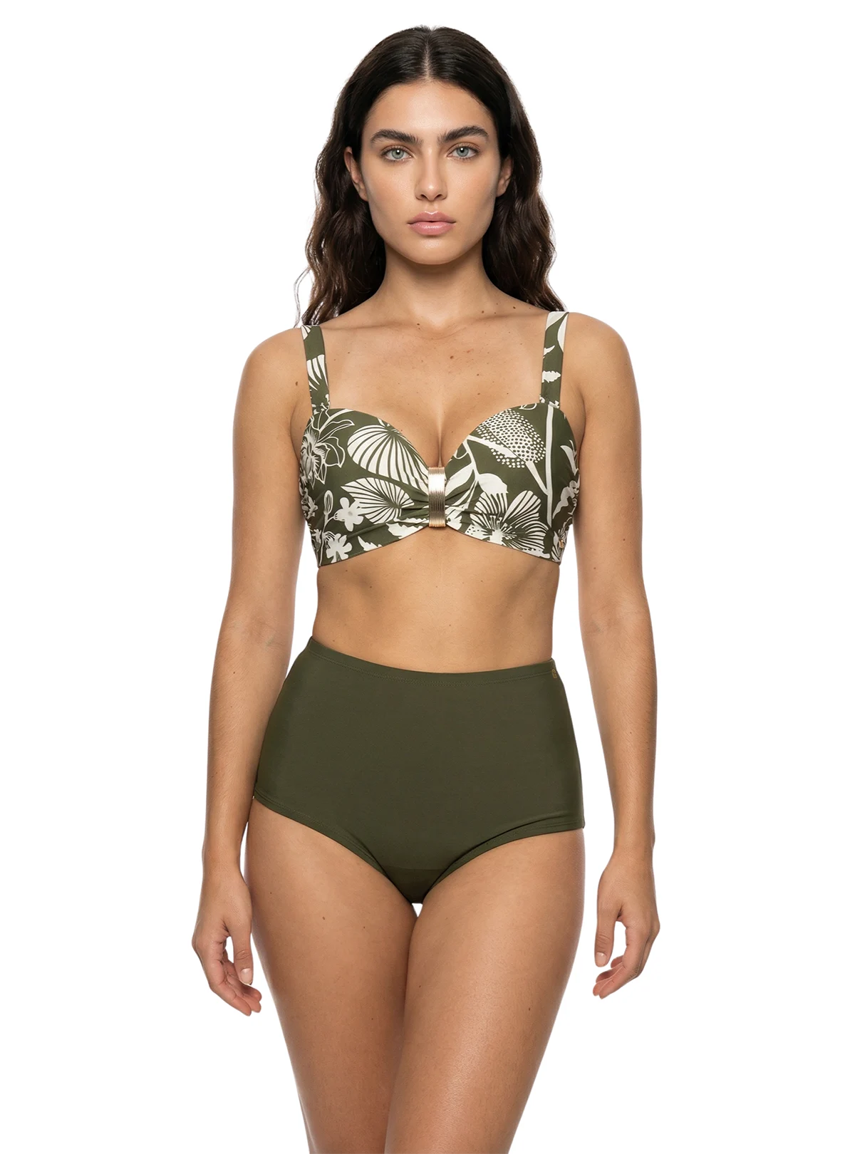 PANTY ALTO CON CONTROL ABDOMEN VERDE SELVA 3792