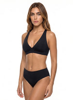 BIKINI SET: COPA REMOVIBLE + PANTY CHEEKY. NEGRO. 5121