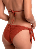 set bikini triangulo terracota con textura 5117