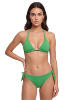 BIKINI SET: TRIÁNGULO + PANTY AMARRE LATERAL. VERDE INTENSO. 5120 - MARCA SANDORATTO