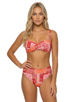 PANTY MEDIO ALTO ESTAMPADO SOLNIC. 3757
