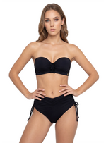 TOP COPA REALCE CON ARO ESTILO STRAPLESS NEGRO 7161