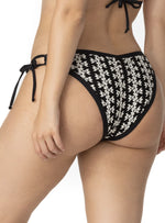 PANTY AMARRE LATERAL CROCHET ZIGZAG NEGRO. 3777