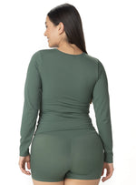 CAMIBUSO MUJER BÁSICO ACUAFIT VERDE 7153