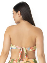 COPA STRAPLESS CON RECOGIDO ESTAMPADO LIORA 7137