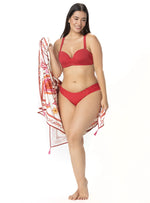 COPA REALCE STRAPLESS DRAPEADA MULTIUSOS ROJO 7126