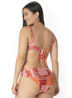 TOP STRAPLESS ENTORCHADO ESTAMPADO SOLNIC. 7135