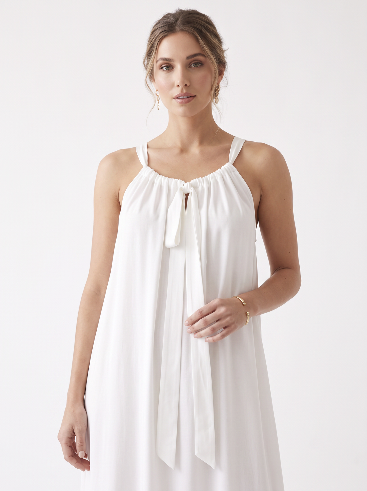 Vestido largo blanco 827