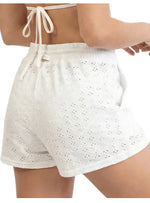 SHORTS EN OJALILLO BORDADO CRUDO 8275