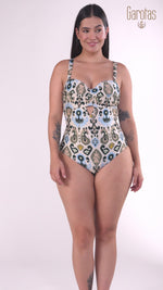 ENTERO STRAPLESS COPA REALCE ESTAMPADO CIARA 1387